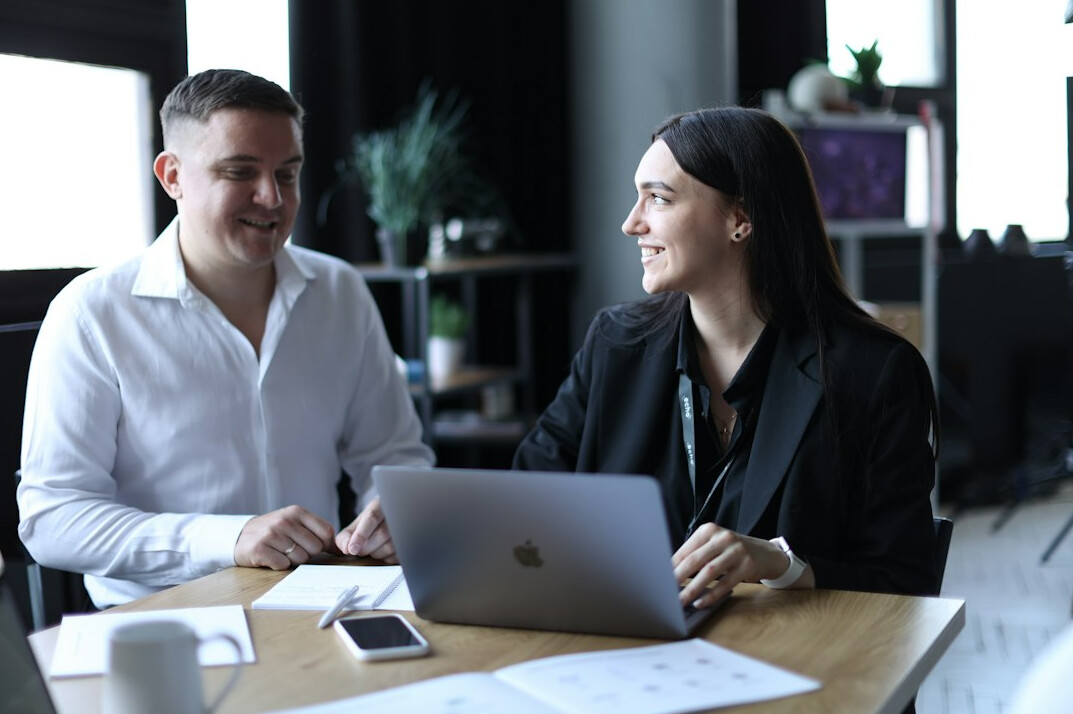 business professionals discussing