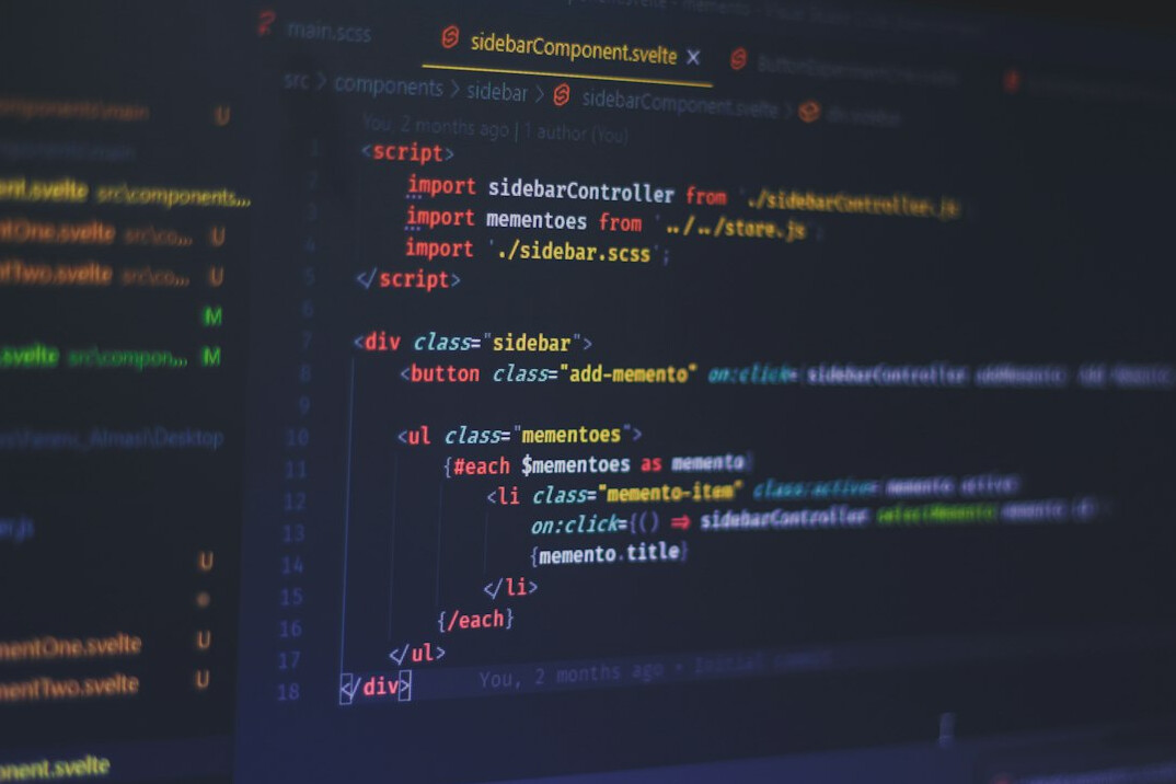 software developer coding